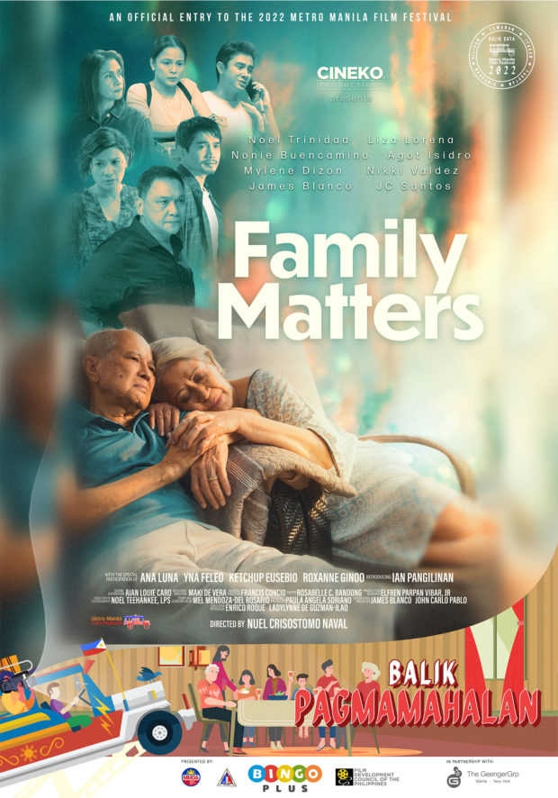 Official poster of "Family Matters" for the MMFF. 