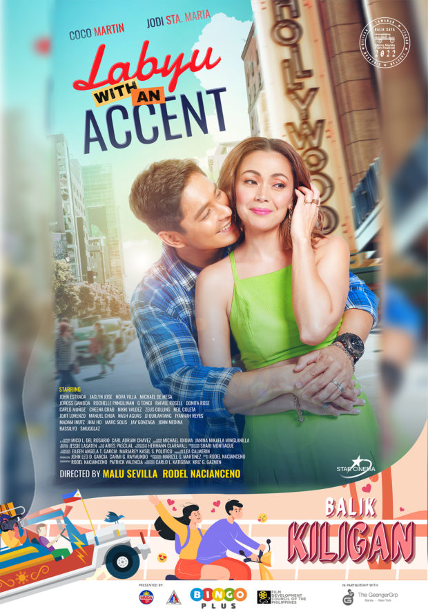 Official poster of "Labyu with an Accent" for the MMFF.