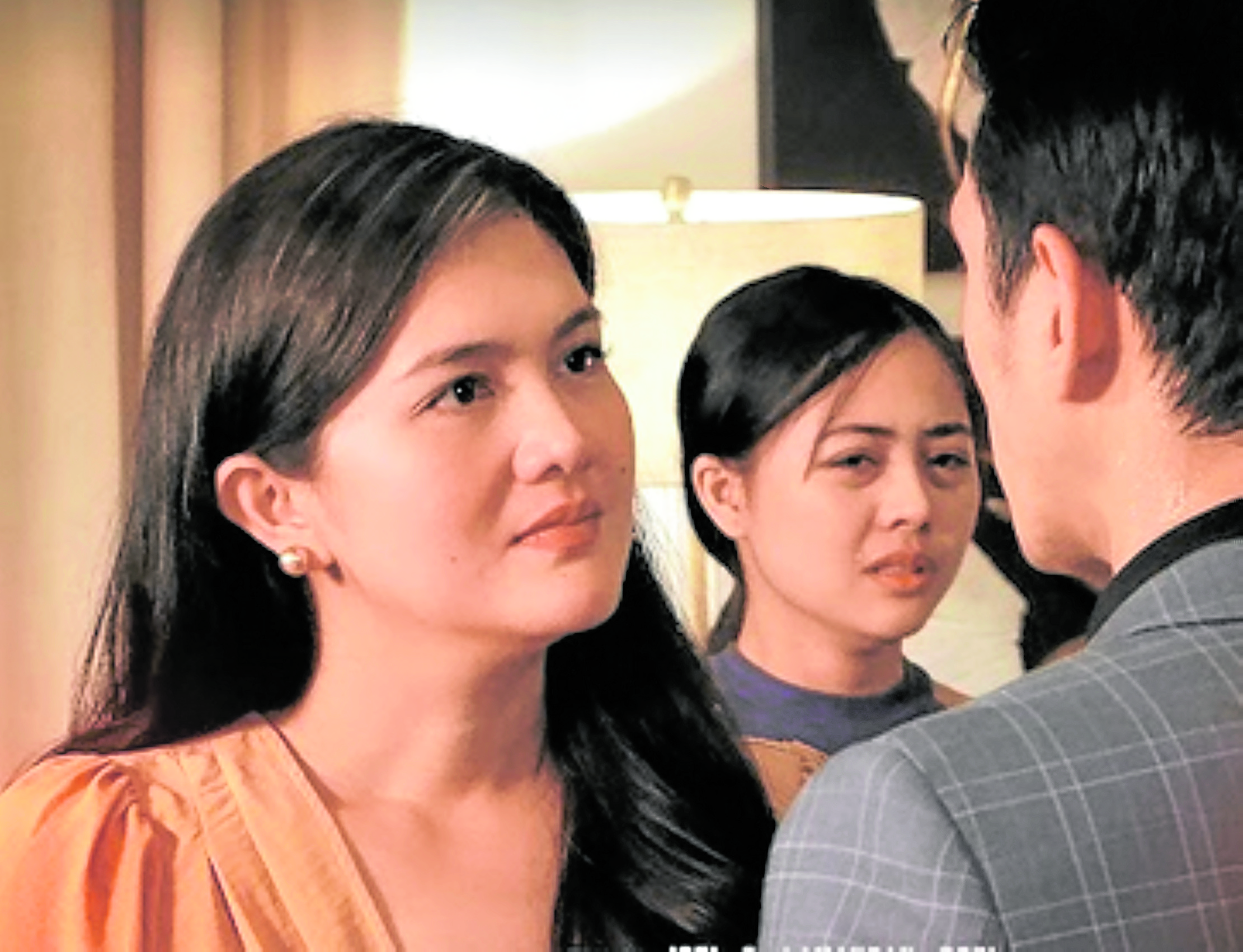 Dimples Romana (left) and Tiffany Grey in “My Father, Myself”
