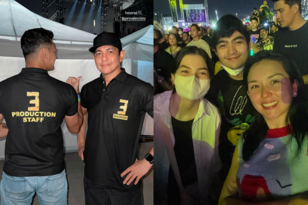 Photo of some celebrities who watched the Eraserheads reunion concernt.