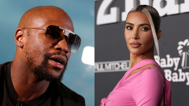 Floyd Mayweather and Kim Kardashian. Images from Reuters