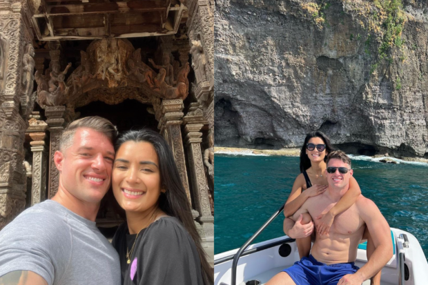 Michelle Madrigal and her new boyfriend. Images: Instagram/@mitch_madrigal