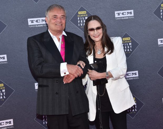 (FILES) In this file photo taken on April 26, 2018 Leonard Whiting and Olivia Hussey attend the 50th Anniversary World Premiere Restoration of 'The Producers' presented as the Opening Night Gala of the 2018 TCM Classic Film Festival at the TCL Chinese theatre in Hollywood, California. - The actors who played star-crossed lovers Romeo and Juliet in Franco Zeffirelli's 1968 film are suing Paramount Pictures for child abuse over their brief nude scene, their lawyer said Tuesday.Olivia Hussey was 15 and Leonard Whiting 16 when they starred in the Oscar-winning version of William Shakespeare's tragedy. (Photo by CHRIS DELMAS / AFP)