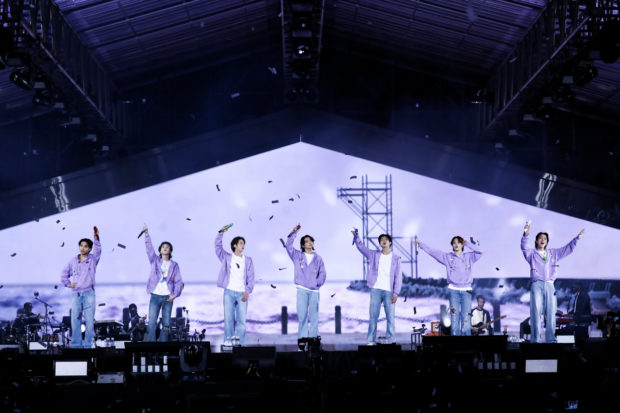 BTS holds a concert via The Korea Herald / ANN
