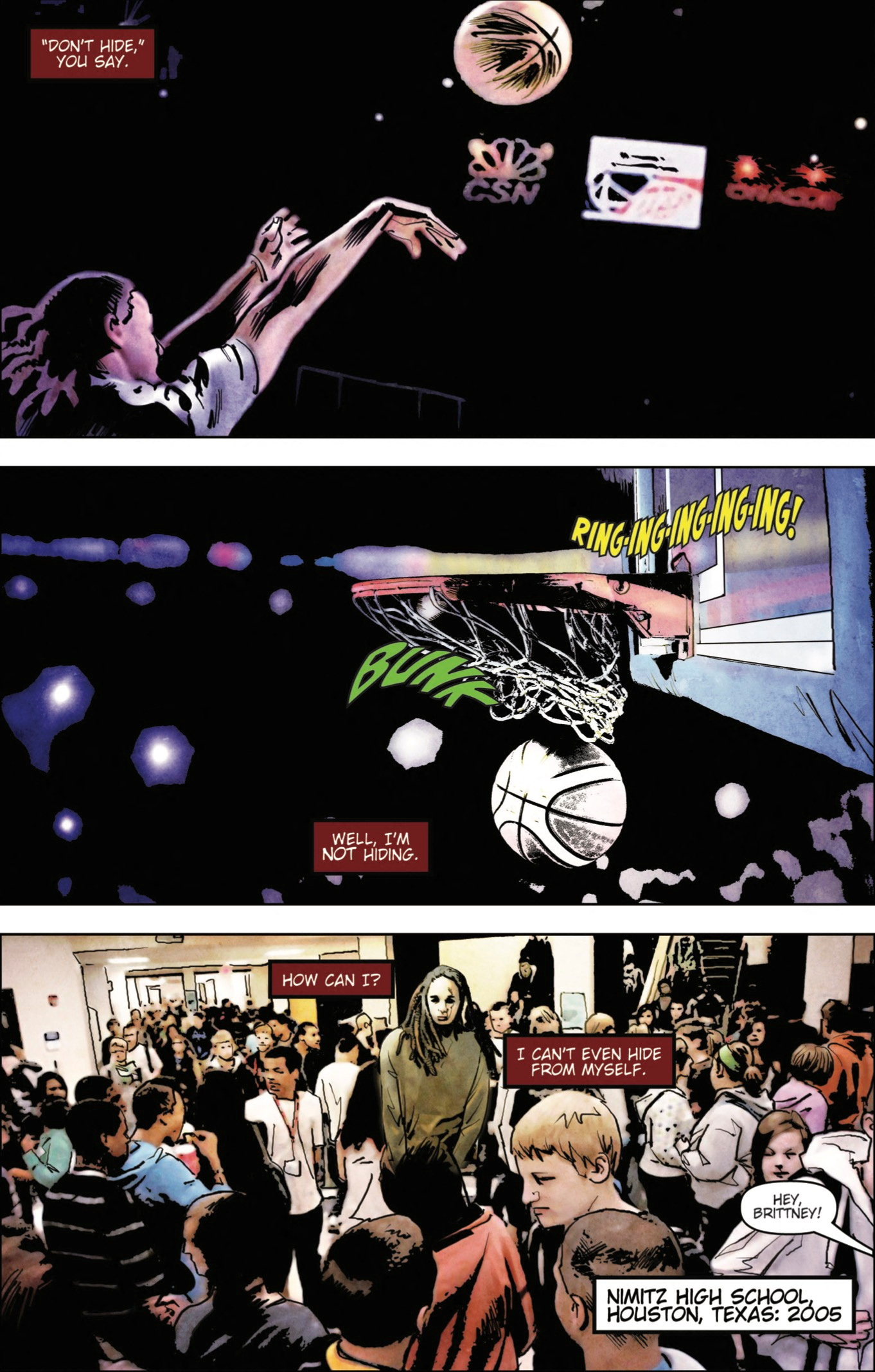 FILE PHOTO: A screen grab of a page of a new comic book on Brittney Griner, obtained by Reuters on January 11, 2023. TidalWave Comics/Handout via REUTERS