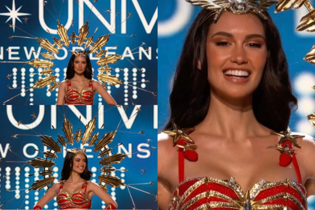 Miss Universe Philippines 2022 Celeste Cortesi. Image: Screengrabs from Facebook/Miss Universe