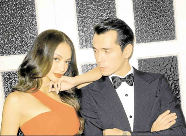 Jake Cuenca (right) with ex-girlfriend Kylie Verzosa