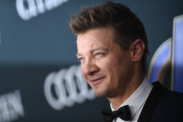 (In this file photo taken on April 22, 2019, US actor Jeremy Renner arrives for the World premiere of Marvel Studios' "Avengers: Endgame" at the Los Angeles Convention Center in Los Angeles. Renner said Tuesday, Jan. 3, he was "messed up" after being run over by his own snow plow as he tried to climb into the driver's seat of the giant 14,000-lb. (six-ton) vehicle. VALERIE MACON / AFP