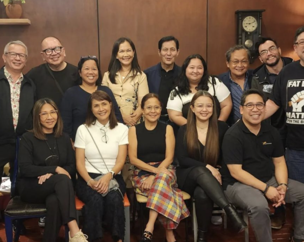 Dolly De Leon with Tirso Cruz III and some friends from the industry. Image from Instagram / @tirsocruziii