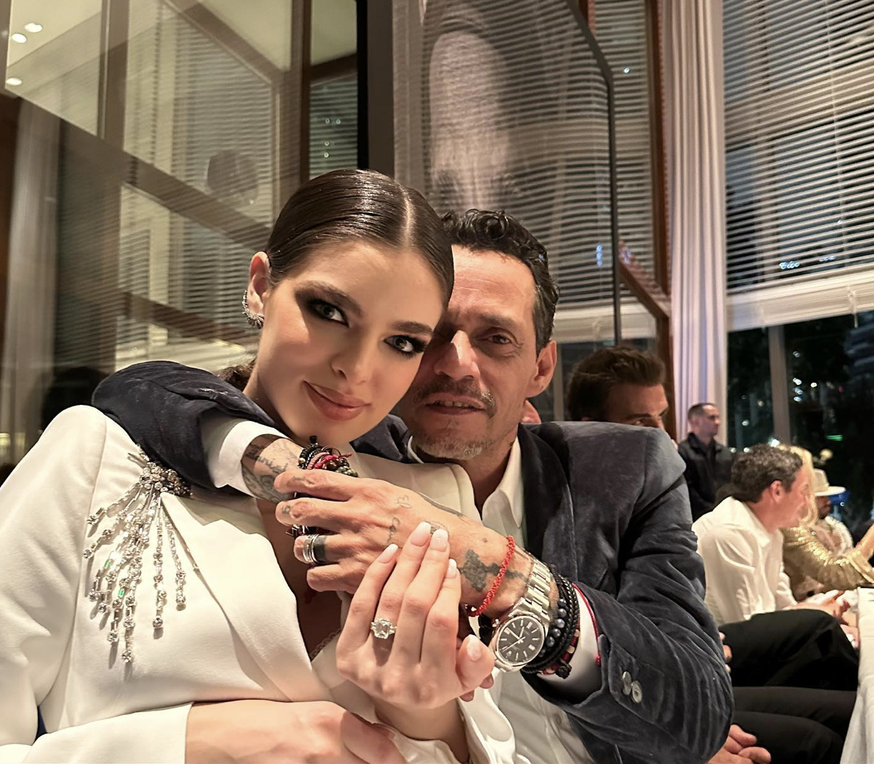 'Magical night': Marc Anthony marries 23-year old model Nadia Ferreira ...