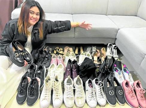 Trisha Gomez and her shoe collection