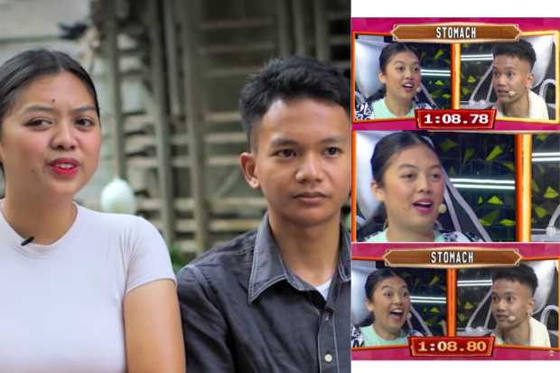 "Pinoy Henyo" contestants Lyka Alburo and Ryan Oraño. Images: Screengrabs from Facebook/Kapuso Mo, Jessica Soho