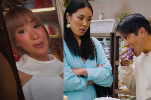 Heart Evangelista in the trailer for 'The Wedding Hustler'. Images: Screengrab from YouTube/Chris Soriano, 1091 Pictures