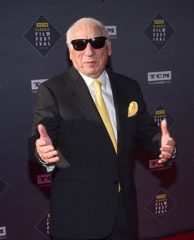 Mel Brooks attends the 50th Anniversary World Premiere Restoration of 'The Producers' presented as the Opening Night Gala of the 2018 TCM Classic Film Festival at the TCL Chinese theatre in Hollywood, California on April 26, 2018. (Photo by CHRIS DELMAS / AFP)
