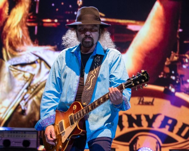 (FILES) In this file photo taken on May 11, 2019 musician Gary Rossington of Lynyrd Skynyrd performs during KAABOO Texas at the AT&T Stadium in Arlington, Texas. - Guitarist Gary Rossington, the last remaining original member of US rock band Lynyrd Skynyrd died on Sunday, the band said. He was 71. Rossington was a founding member of the Southern rock group best known for the 1974 song "Sweet Home Alabama." (Photo by SUZANNE CORDEIRO / AFP)