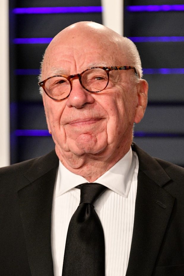 BEVERLY HILLS, CA - FEBRUARY 24: Rupert Murdoch attends the 2019 Vanity Fair Oscar Party hosted by Radhika Jones at Wallis Annenberg Center for the Performing Arts on February 24, 2019 in Beverly Hills, California. Dia Dipasupil/Getty Images/AFP (Photo by Dia Dipasupil / GETTY IMAGES NORTH AMERICA / Getty Images via AFP)