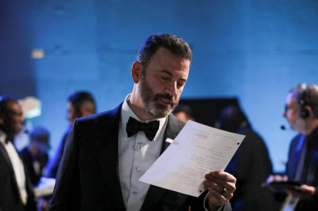 Show host Jimmy Kimmel backstage during the Oscars show at the 95th Academy Awards in Hollywood, Los Angeles, California, U.S., March 12, 2023. Al Seib/A.M.P.A.S./Handout via REUTERS