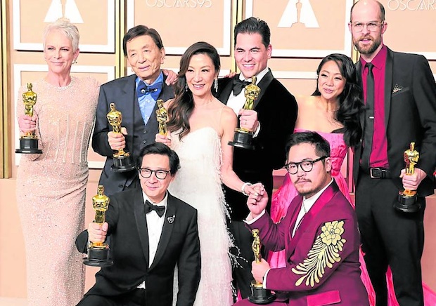 Cast of Everything Everywhere STORY: ‘Everything Everywhere’ all-conquering at Oscars