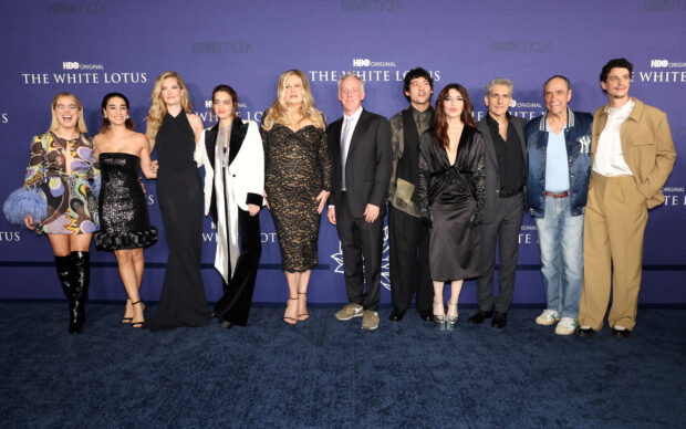 FILE PHOTO: Cast members attend a premiere for season 2 of the television series The White Lotus in Los Angeles, California, U.S. October 20, 2022. REUTERS/Mario Anzuoni/File Photo