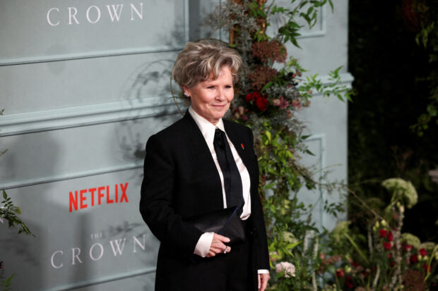 FILE PHOTO: Cast member Imelda Staunton attends the premiere for the TV series The Crown Season 5 in London, Britain, November 8, 2022. REUTERS/Henry Nicholls/File Photo
