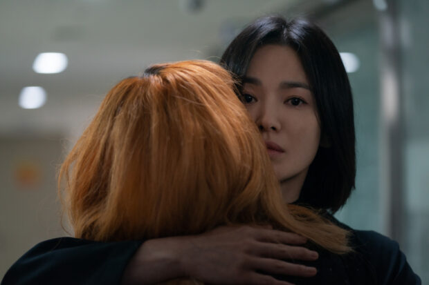 Song Hye-kyo plays Dong-eun, a revenge-driven woman who survived horrific abuse in high school in "The Glory" (Netflix)