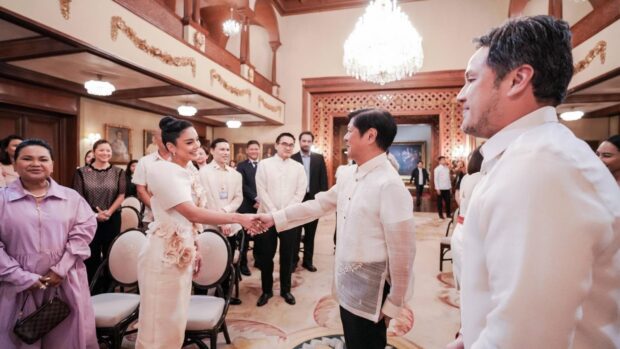 Vanessa Hudgens during her courtesy call on President Bongbong Marcos Jr. in Malacañang on Thursday. Image from Facebook / PCO