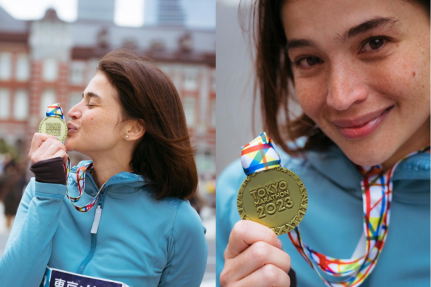 Anne Curtis at the Tokyo Marathon. Images: Instagram/@annecurtissmith