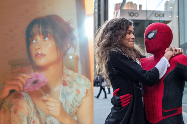 (From left) Liza Soberano, "Spider-Man" stars Zendaya, Tom Holland. Images: Instagram/@carelessph, Instagram/@spidermanmovie
