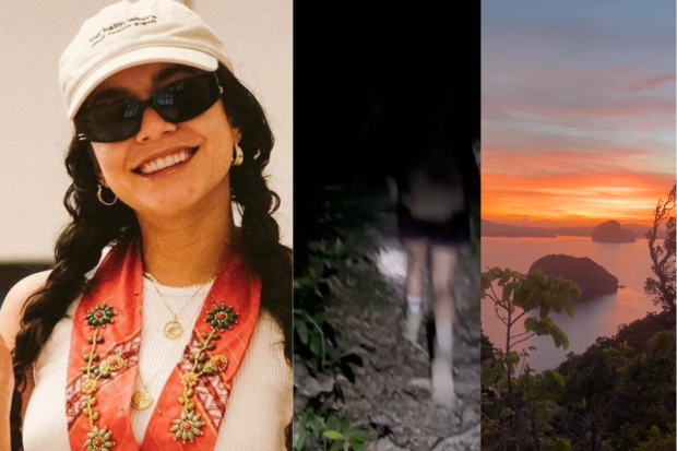 Vanessa Hudgens enjoys a sunrise hike in Palawan Island. Images: Instagram/@publicityasia, Instagram/@vanessahudgens