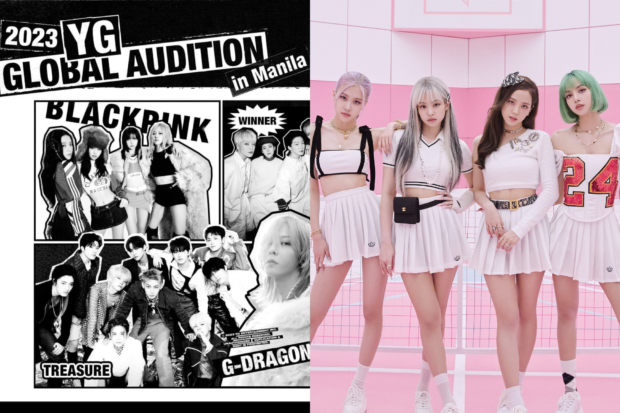 YG Entertainment is set to hold auditions for aspiring K-pop idols in Manila. Images: Facebook/YG Audition, Twitter/@BLACKPINK