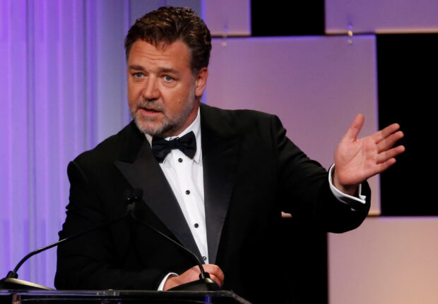 FILE PHOTO: Actor Russell Crowe speaks at the 30th annual American Cinematheque Award ceremony in Beverly Hills, California U.S., October 14, 2016.   REUTERS/Mario Anzuoni
