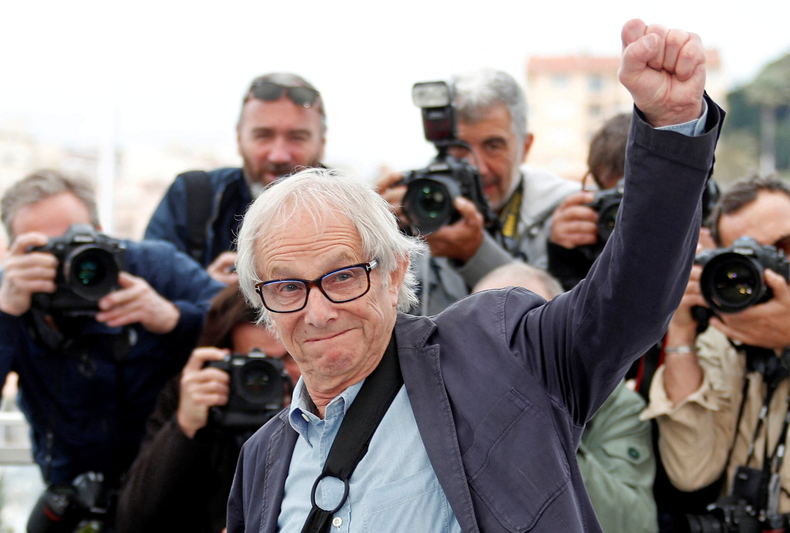  72nd Cannes Film Festival - Photocall for the film "Sorry We Missed You" in competition - Cannes, France, May 17, 2019. Director Ken Loach gestures. REUTERS/Eric Gaillard/File Photo