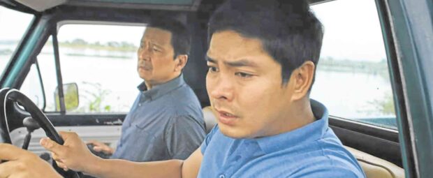 Coco Martin (right) with Lapid in “Apag”