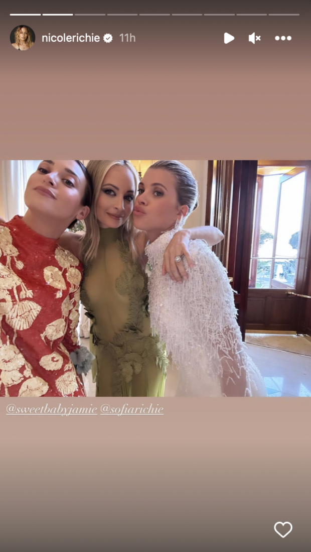 Nicole Richie with sister Sofia. Image from her Instagram Stories.