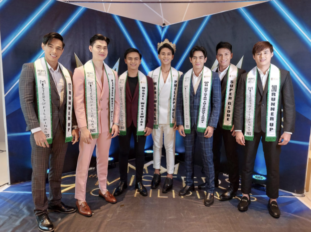 Reigning Misters of Filipinas kings (from left) Gerald Fullante, Michael Angelo Toledo, Zach Pracale, James Reggie Vidal, Jovy Bequillo, Marc Raeved Obado, and Pedro Red/ARMIN P. ADINA