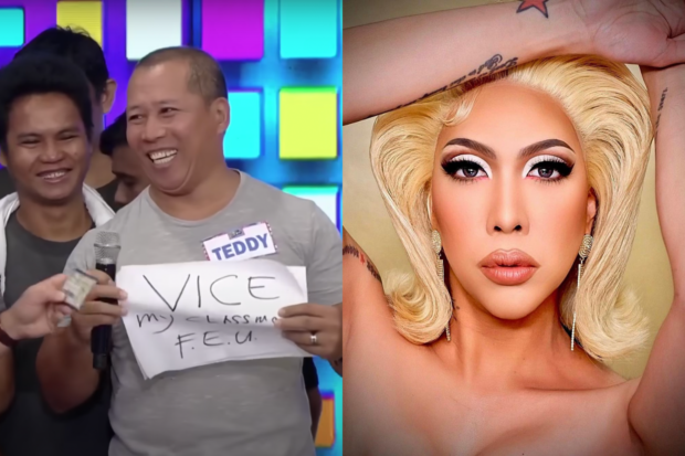 (From left) Teddy Amor, Vice Ganda. Images: Screengrab from YouTube/ABS-CBN Entertainment, Instagram/@praybeytbenjamin