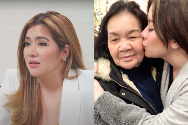 Angeline Quinto and her adoptive mother, 'Mama Bob'. Images: Screengrab from YouTube/Toni Gonzaga Studio, Instagram/@loveangelinequinto