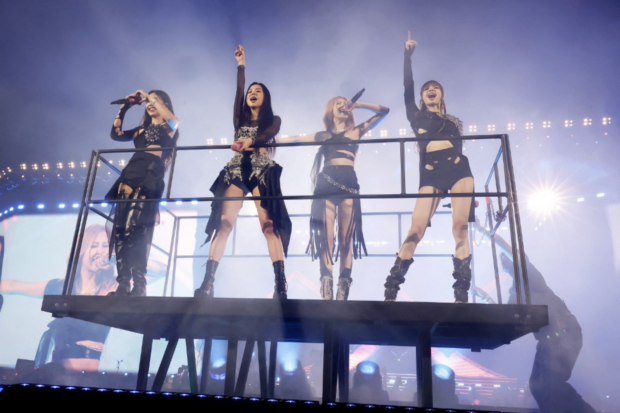 INDIO, CALIFORNIA - APRIL 15: (L-R) Jennie, Jisoo, Rosé, and Lisa of BLACKPINK perform at the Coachella Stage during the 2023 Coachella Valley Music and Arts Festival on April 15, 2023 in Indio, California. Frazer Harrison/Getty Images for Coachella/AFP Frazer Harrison / GETTY IMAGES NORTH AMERICA / Getty Images via AFP