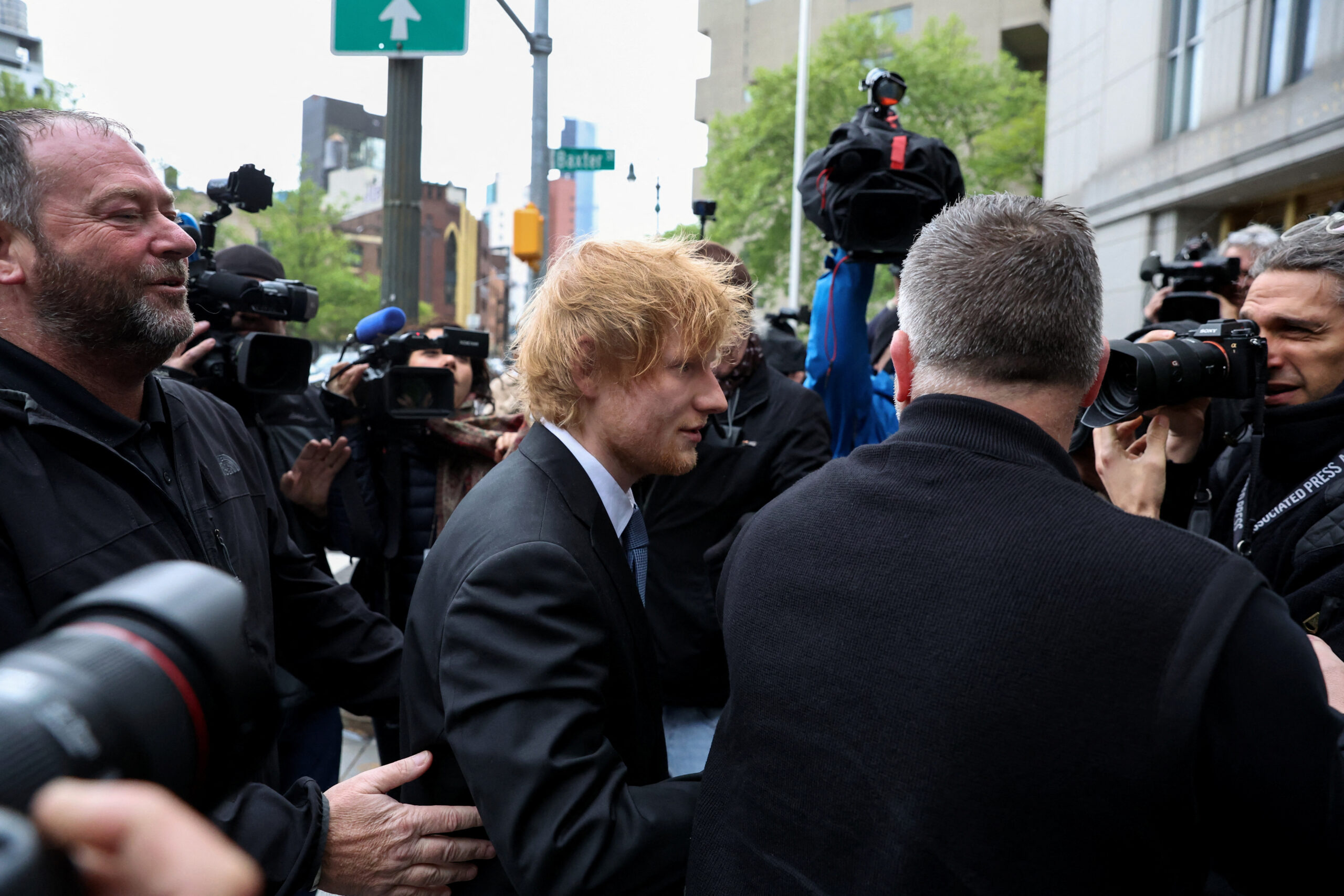 Singer Ed Sheeran arrives at the Manhattan federal court for his copyright trial in New York City, U.S., May 4, 2023. REUTERS/Shannon Stapleton