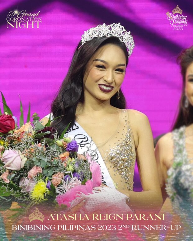 Á hậu 2 Miss Pilipinas 2023 Atasha Parani.  Hình ảnh: Facebook/Hoa hậu Pilipinas