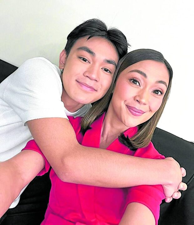 Jodi (right) with teenage son Thirdy