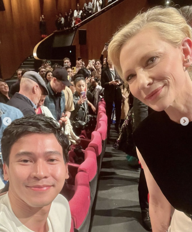 Enchong Dee fanboys about a Cate Blanchett barefoot in Cannes