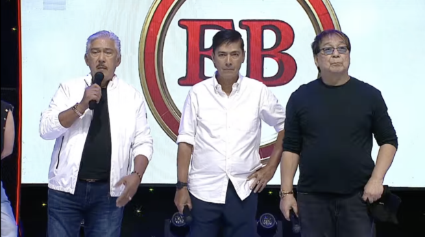 (Từ trái sang) Tito Sotto, Vic Sotto, Joey de Leon.  Hình ảnh: Chụp màn hình từ YouTube/Eat Bulaga