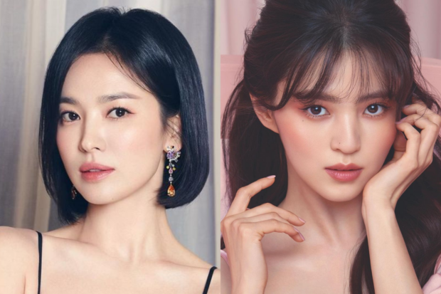(From left) Song Hye-kyo, Han So-hee. Images: Instagram/@kyo1122, Instagram/@xeesoxee