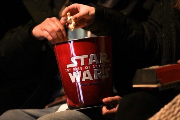 FILE PHOTO: A Star Wars popcorn box is seen during the "Star Wars: The Rise of Skywalker" movie opening night fan event in New York City, U.S., December 19, 2019 REUTERS/Jeenah Moon/FILE PHOTO