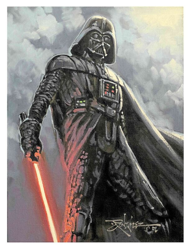 “Darth Vader,” oil on canvas