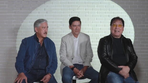 (From left) Tito Sotto, Vic Sotto, and Joey de Leon. Image: Screengrab from Facebook/TVJ