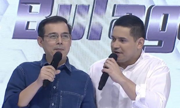 Photo showing Isko Moreno and Paolo Conist, the new hosts of East Bulaga Na.