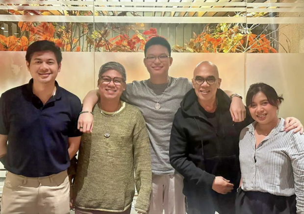 (From left) Jeff Vadillo, Erickson Raymundo, Bimby Aquino Yap, Boy Abunda, Cristine Calawod. Image: Instagram/@cornerstone
