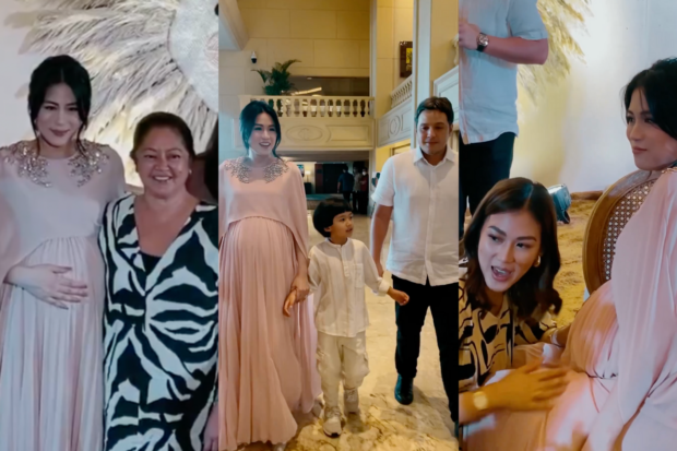 (From left) Toni Gonzaga, Liza Araneta Marcos, Seve Soriano, Paul Soriano, Alex Gonzaga for story: WATCH: Friends throw baby shower for Toni Gonzaga’s Baby No. 2